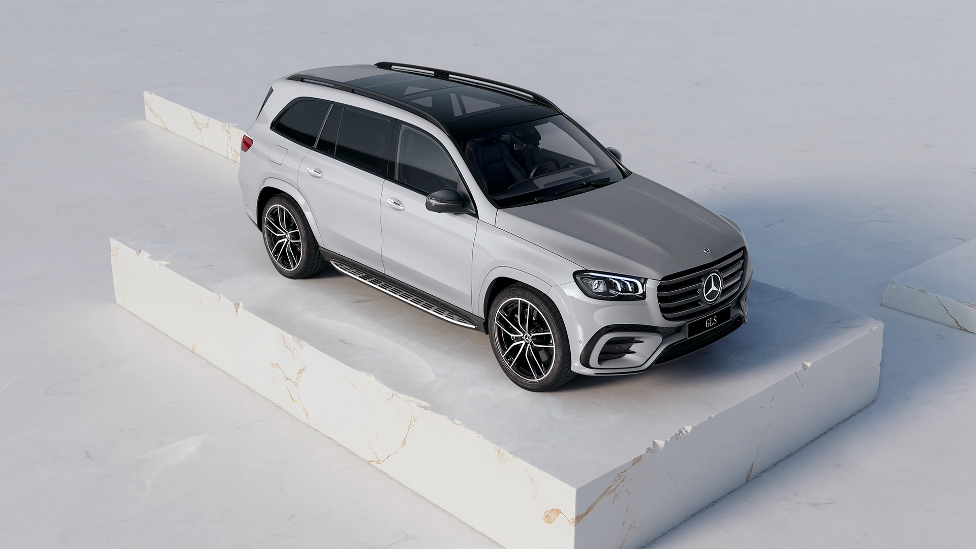 Mercedes-Benz GLS katumaasturi etuviistosta