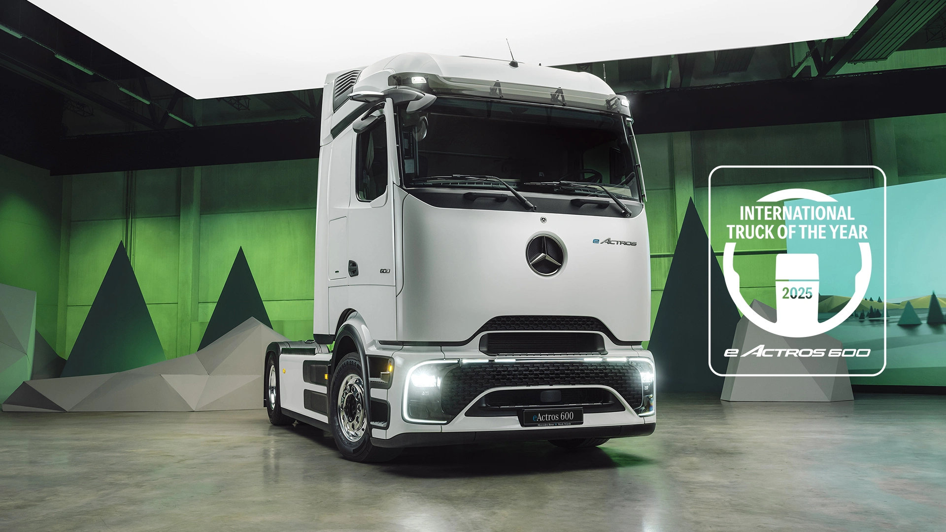 eActros 600 kuorma-auto on International Truck of the Year 2025