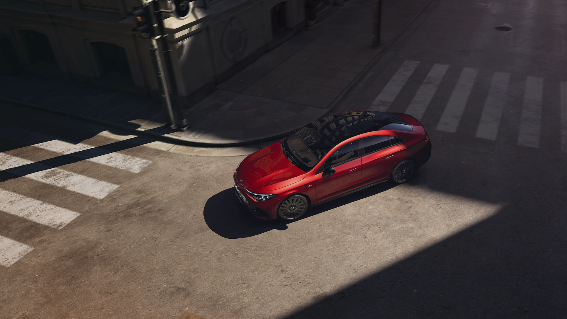 Yläviistosta kuvattu Mercedes-Benz CLA